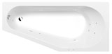 TIGRA R hydromasážna vaňa, 170x80x46cm, Active Hydro, chróm