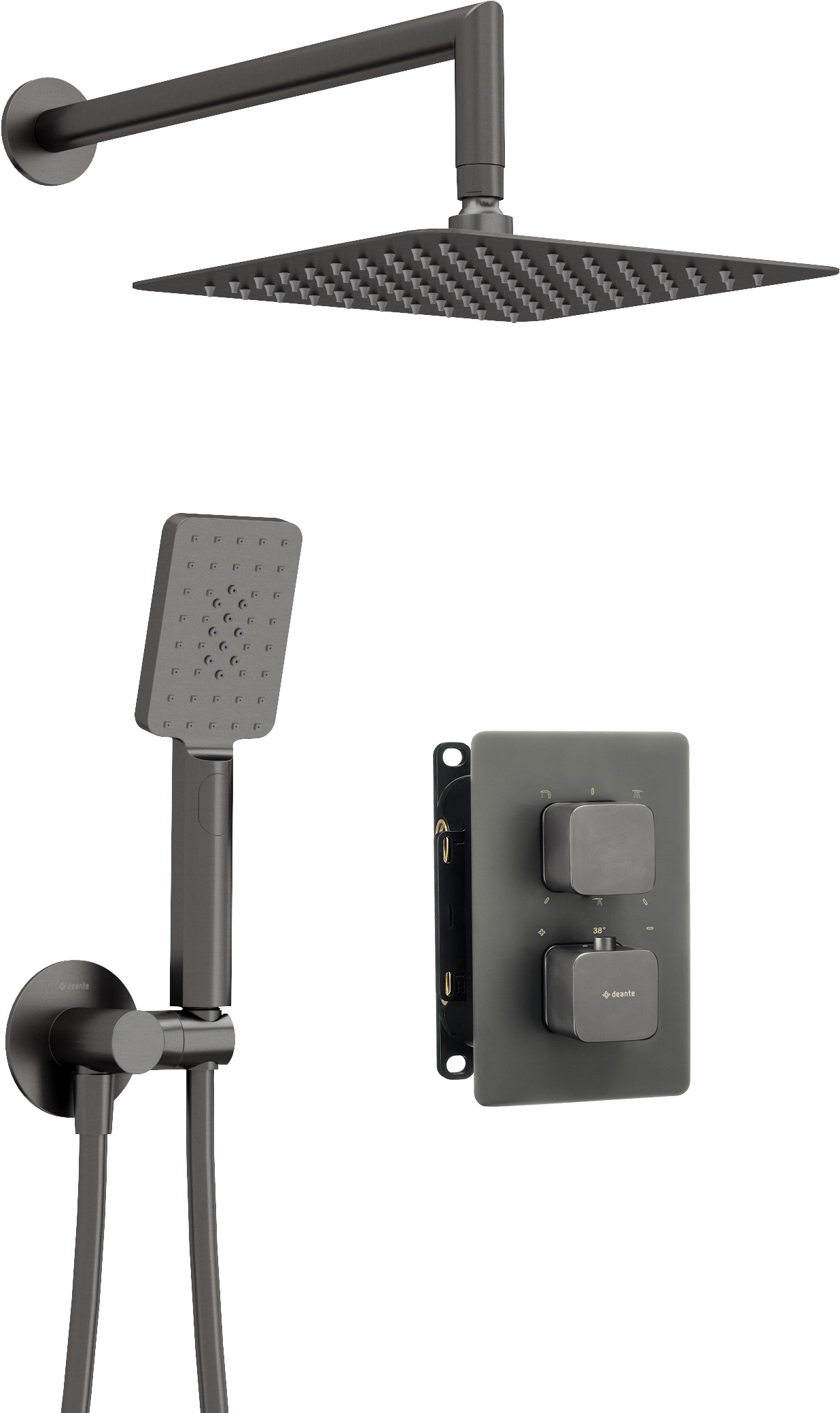 Podomietkový sprchový set Deante s BOXom termostatickým