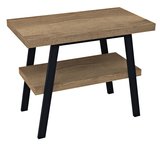 TWIGA umývadlový stolík 80x72x50 cm, čierna matná/dub Rover