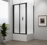 DEEP BLACK obdĺžniková sprchová zástena 1000x750mm L/P varianta,číre sklo