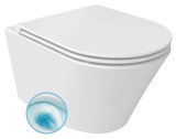 PACO závesná WC misa, Vortex Rimless, 36x53cm, biela
