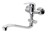 AQUALINE 35 nástenná umývadlová/vaňová batéria, chróm