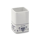 SAPHO CIXI pohár na postavenie, porcelán, modrá/biela – háčik / vešiak