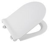 WC sedátko, SLIM, Soft Close, Quick Release, biela/chrom
