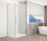 TRINITY CHROME obdĺžniková sprchová zástena 800x1000mm, matné sklo, pravé