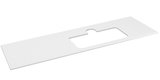 BRAHEA doska Rockstone s otvorom 146,6x51,5cm, pravá, biela matná