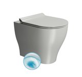 TONO WC misa stojaca, Geniusflush, 36x53cm, spodný/zadný odpad, cenere dual-mat
