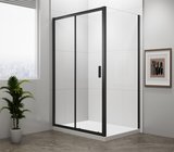 EASY BLACK obdĺžniková sprchová zástena 1200x700mm L/P varianta