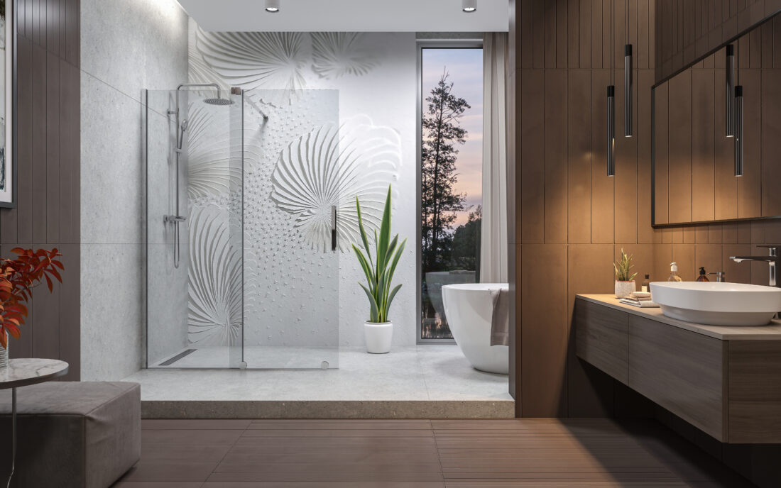 Aquatek OASIS K2 120-140 – walk-in sprchová zástena