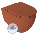 INFINITY závesná WC misa, Rimless, 36,5x53cm, terracotta