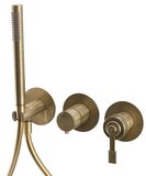 VERSI podomietková sprchová/vaňová batéria, ručná sprcha, 2 výstupy, bronz