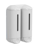 SHOWER MEDIUM dvojitý dávkovač tekutého mydla 2x250ml, biela