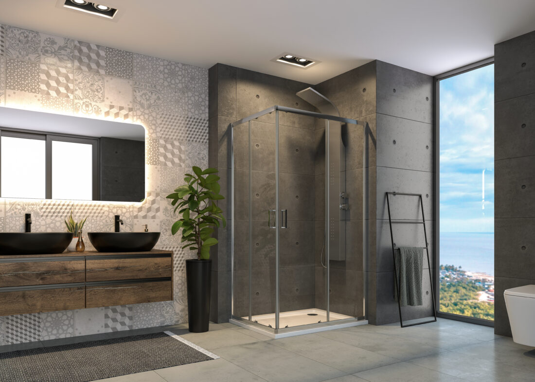 Aquatek ABILITY R4 90×70 • ABILITY R14 100×80 – obdĺžnikový sprchový kút