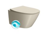 MODO závesná WC misa, Swirlflush, 37x54cm, creta dual-mat