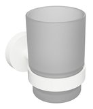 X-ROUND WHITE pohár závesný, mliečne sklo, biela mat