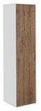 ZANYA vysoká skrinka 35x140x30cm, biela mat/dub emporio