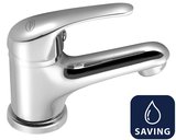 AQUALINE 35 stojánkova umývadlová batéria, WATER-SAVING kartuša, chróm