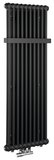 SAPHO FEDE vykurovacie teleso 1500x490mm, 10 segmentov, čierna mat – kúpeľňový radiátor