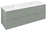 CIRASA STRIP umývadlová skrinka 139,6x52x46cm, verde