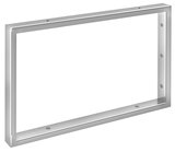 Podperná konzola 490x330x40mm, oceľ, chróm, 1 kus