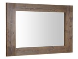 BRAND zrkadlo v drevenom ráme 100x80cm, morený smrek