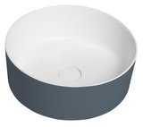 THIN umývadlo na dosku Ø38 cm, bielá mat/siena