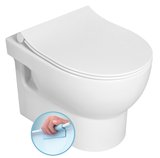 ABSOLUTE závesná WC misa, Rimless, 35x50cm, biela