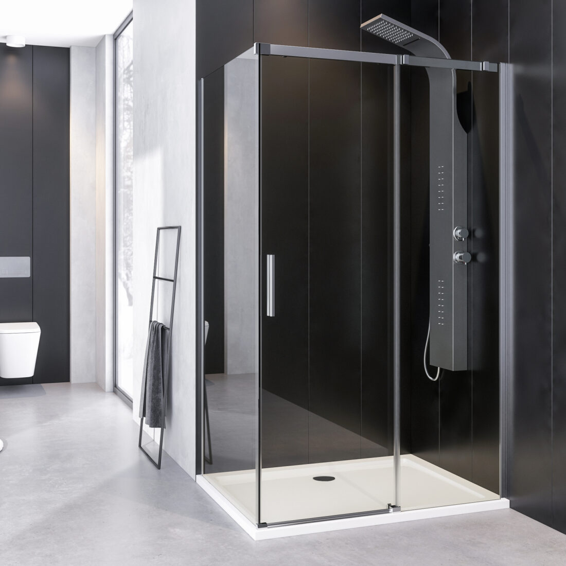 Aquatek ZEUS R33 120×90 – štvorcový sprchový kút