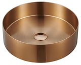 AURUM nerezové umývadlo, priemer 38cm, vrátane výpuste, meď mat