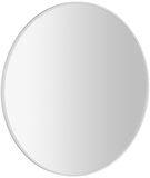 NOTION SLIM guľaté zrkadlo v ráme, priemer 80cm, biela mat