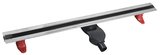 SLIM SPRING podlahový žľab z nerezové oceli s roštom, L-250-1200, DN50, čierny mat