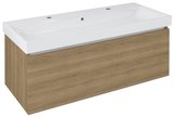 NELIO umývadlová skrinka 116,5x44x49cm, dub cuneo