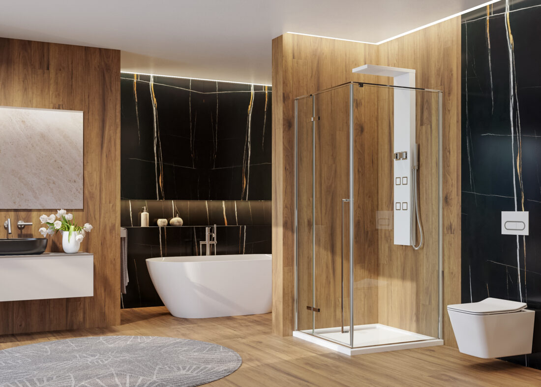 Aquatek HAPPY A3 90×90, 100×100 – štvorcový sprchový kút