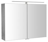 RIWA galérka s LED osvetlením, 81x70x17cm, dub strieborný