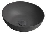 FORMIGO betónové umývadlo na dosku, priemer 39cm, antracit mat