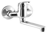 AQUALINE 35 nástenná batéria, rozteč 100mm, ploché ramienko 120mm, chróm
