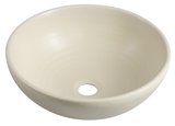 ATTILA keramické umývadlo, priemer 43cm, slonová kost