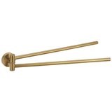 X-ROUND dvojitý držiak uterákov 420mm, otočný, zlato mat