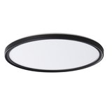 AZPO stropné LED svietidlo, priemer 420mm, 22W, 3000/4000/6000K, IP54, čierna mat
