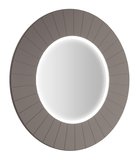 LUMIRO STRIP guľaté zrkadlo s LED osvetlením v ráme, priemer 75cm, agila
