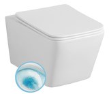 PORTO závesná WC misa, Vortex Rimless, 35,5x52cm, biela