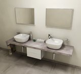 AVICE doska pod umývadlo 220x50cm, hrúbka 5cm, Cement