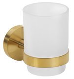 X-ROUND GOLD pohár závesný, mliečne sklo, zlato mat
