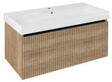 NELIO STRIP umývadlová skrinka 96,5x44x49cm, dub alabama