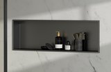 DENBO zapustená polica do obkladu, 810x270mm, nerezová ocel, gun metal
