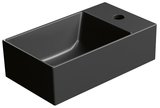 KUBE X keramické umývadlo 40x23cm, pravé/ľavé, čierna mat