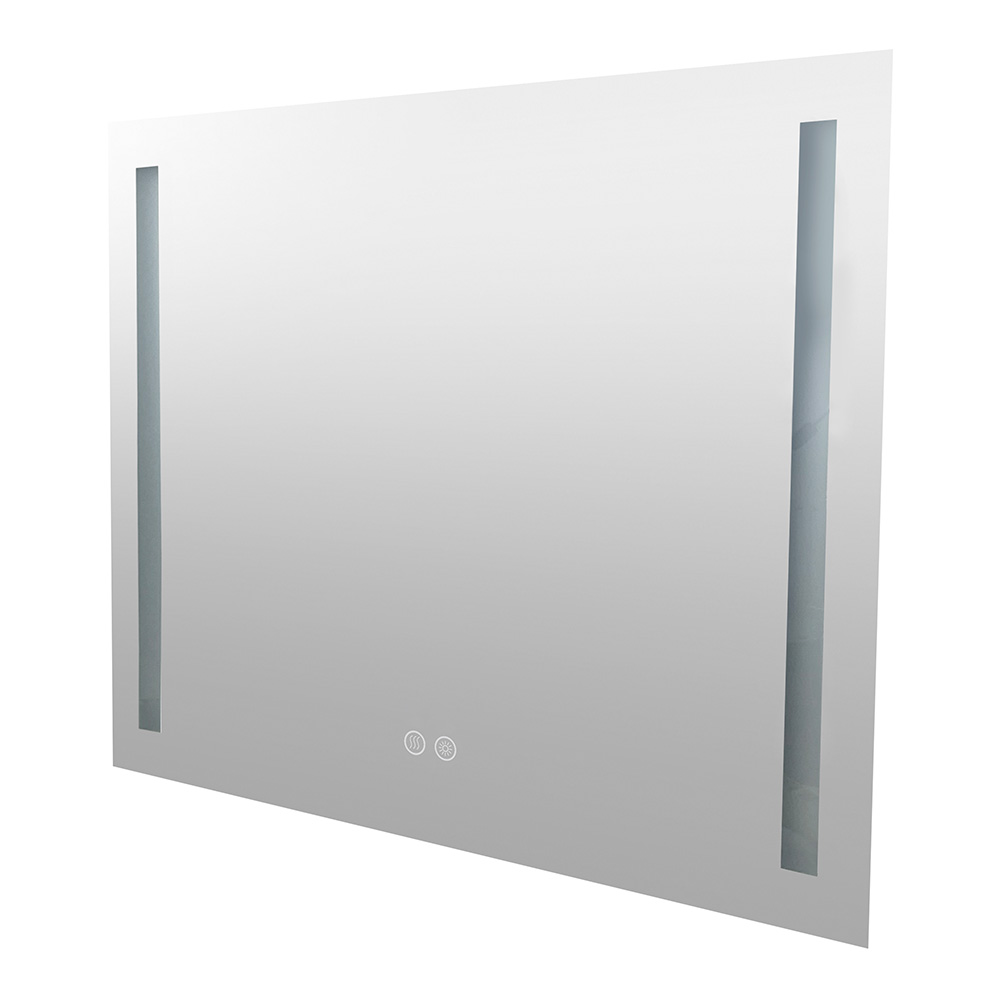 Mereo Zrkadlo 100x70 cm s LED osvetlením a odhmlievaním