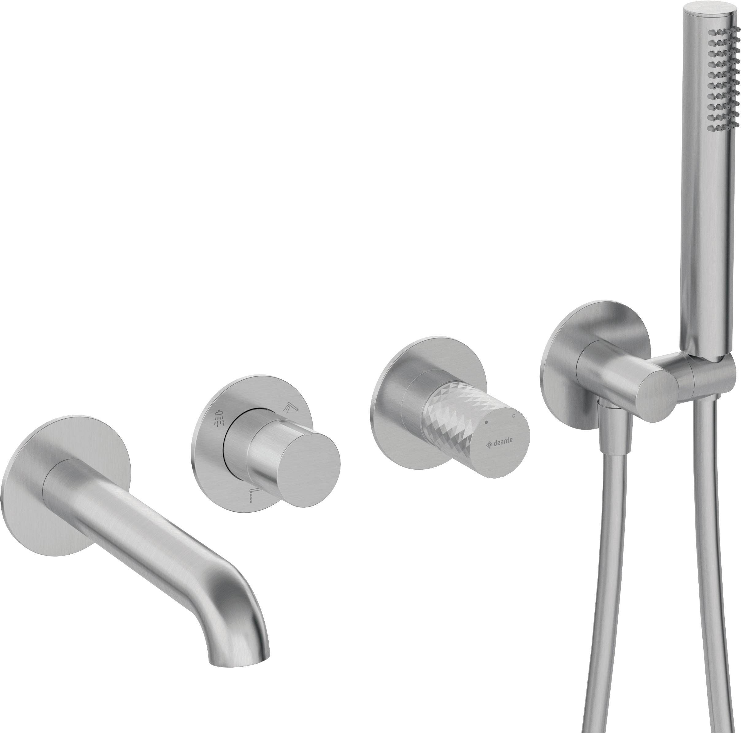 Silia Hexa - Bateria wannowa 4-otworowa podtynkowa