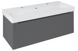 NELIO STRIP umývadlová skrinka 116,5x44x49cm, carina