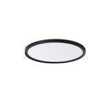 AZPO stropné LED svietidlo, priemer 225mm, 11,8 W, 3000/4000/6000K, IP54, čierna mat